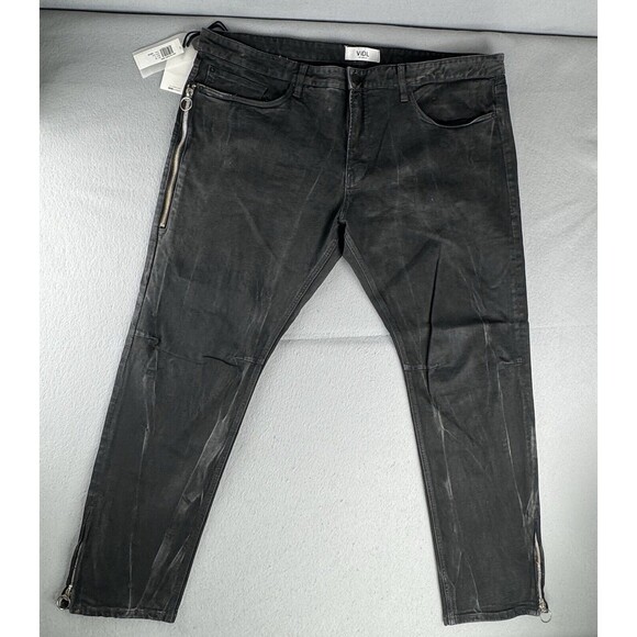 VIDL Los Angeles Men's Pants Rust Skinny Jeans Black SZ 44 MSRP $250 - Picture 1 of 9